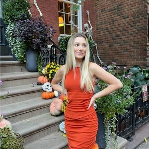Princess Polly Vibrant Orange Mini Dress